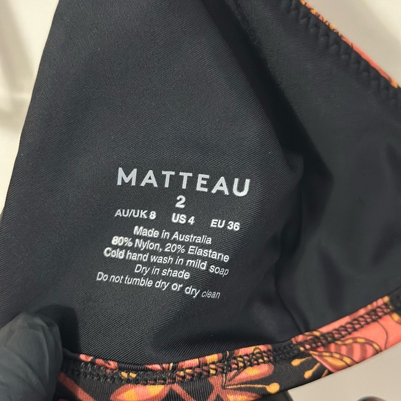 Matteau Hibiscus Floral bikini set Women’s Size 2 - Picture 9 of 14